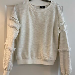 Fringe sweater/sweatshirt